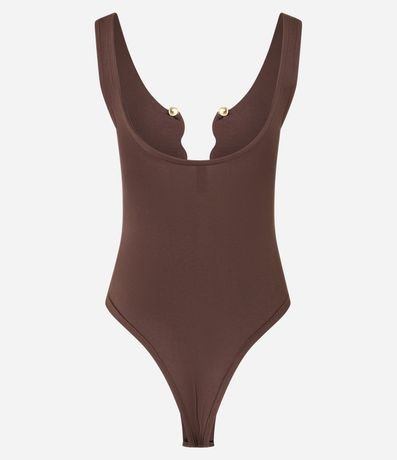 Body en Microfibra con Adorno Forrado en el Busto 6