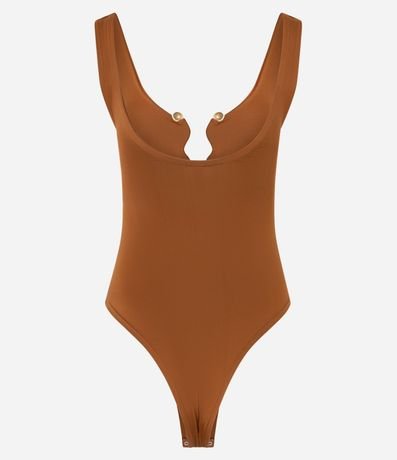 Body en Microfibra con Adorno Forrado en el Busto 6