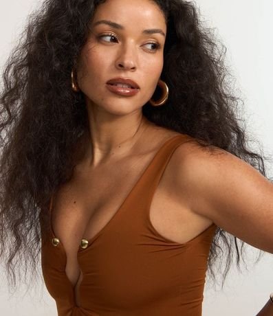 Body en Microfibra con Adorno Forrado en el Busto 3