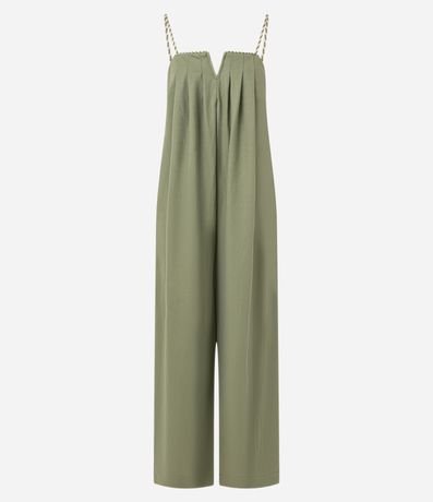 Mono en Piquet con Fruncidos y Bretel Trenzado 6