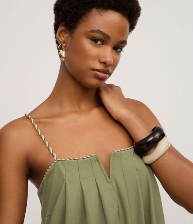 Mono en Piquet con Fruncidos y Bretel Trenzado 4