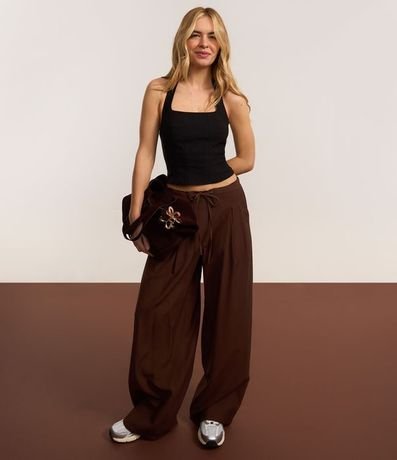 Pantalón Wide Leg Sastre con Lazo 5