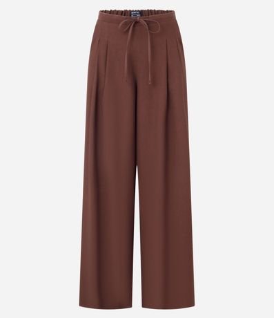 Pantalón Wide Leg Sastre con Lazo 6