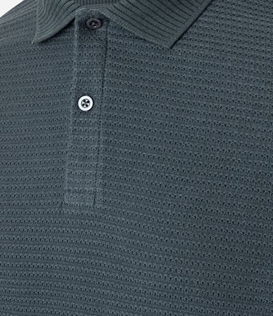 Camisa Polo Regular en Algodón Texturizada 6