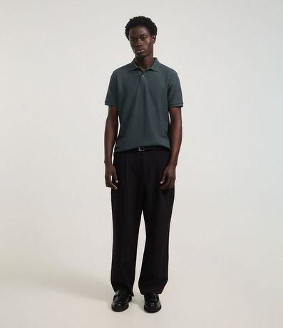 Camisa Polo Regular en Algodón Texturizada 2