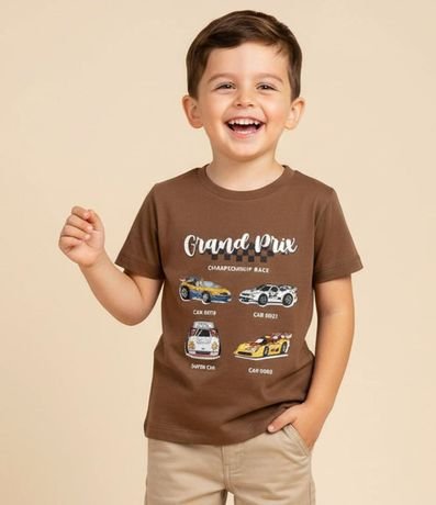 Remera Infantil con Estampa de Coches  - Talle 1 a 6 años 1