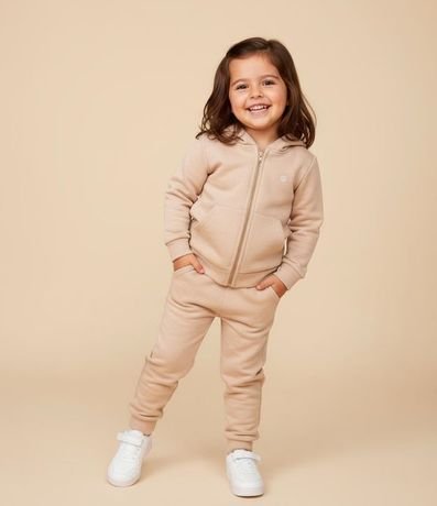 Campera Infantil con Capucha y Bordado de Flor - 1 A 5 años