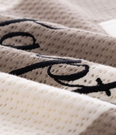 Remera Polo Oversized en Punto Rayada con Bordado The Hamptons 3