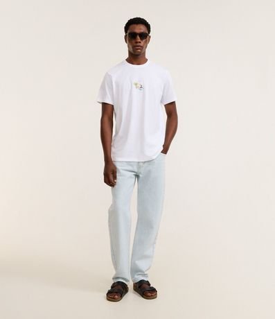 Remera Regular en Algodón con Estampa High Season Acuarela 2