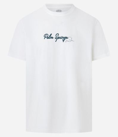 Remera Comfort en Algodón con Estampa Lettering