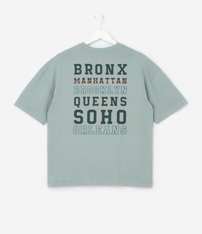 Remera Infantil con Estampa New York Frente y Espalda - Talle 5 a 14 años 2