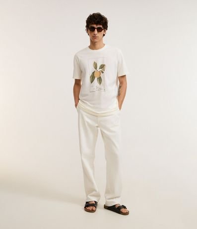 Remera en Algodón con Estampa Tropical Fruta 4