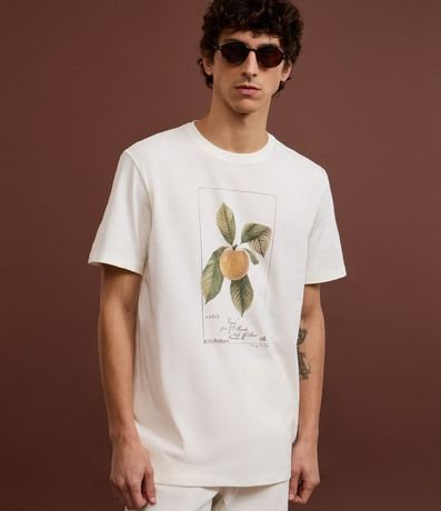 Remera en Algodón con Estampa Tropical Fruta 5