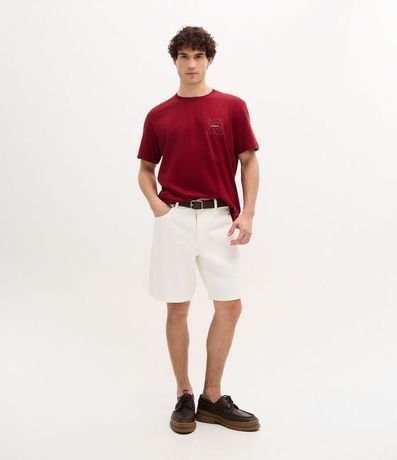 Remera Comfort en Algodón con Estampa de Follaje Natureza 2