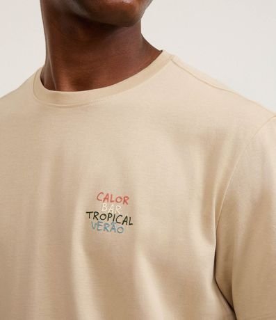 Remera en Algodón con Estampa Tropical Verano 3