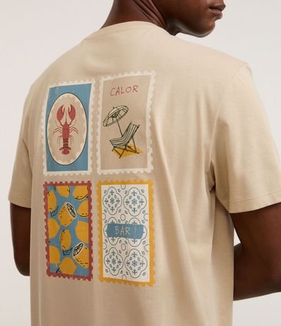 Remera en Algodón con Estampa Tropical Verano 4