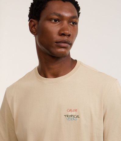 Remera en Algodón con Estampa Tropical Verano 5