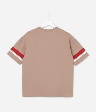 Remera Infantil con Rayas y Lettering - Talle 5 a 14 años 2