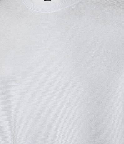 Remera Slim en Algodón con Textura Acanalada 8