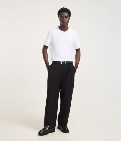 Remera Slim en Algodón con Textura Acanalada 5