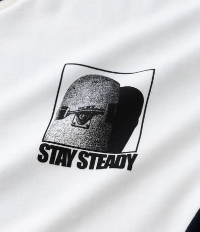 Remera Infantil con Estampa y Lettering Stay Steady - Talle 5 a 14 años 7