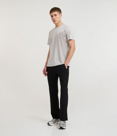 Pantalón Deportiva en Microfibra Liso Recta