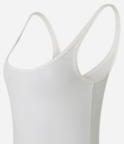Blusa Acanalada en Rib con Escote U y Bretel Fino 2