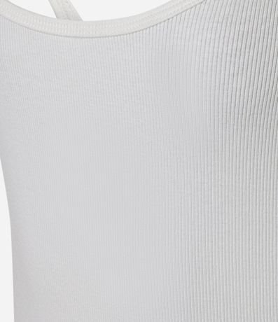 Blusa Acanalada en Rib con Escote U y Bretel Fino 3