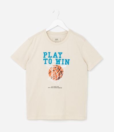 Remera Infantil con Estampa Bola de Baloncesto - Talle 5 a 14 años 1