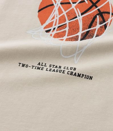 Remera Infantil con Estampa Bola de Baloncesto - Talle 5 a 14 años 3