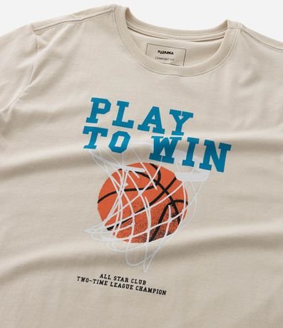 Remera Infantil con Estampa Bola de Baloncesto - Talle 5 a 14 años 4