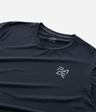 Remera Regular en Tecnologia Dry con Estampa Lettering 9