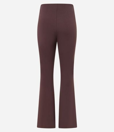 Pantalón Flare en Punto Roma con Cintura Alta 2