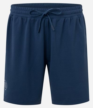 Bermuda Deportiva en Microfibra Texturizada con Estampa Localizada 7