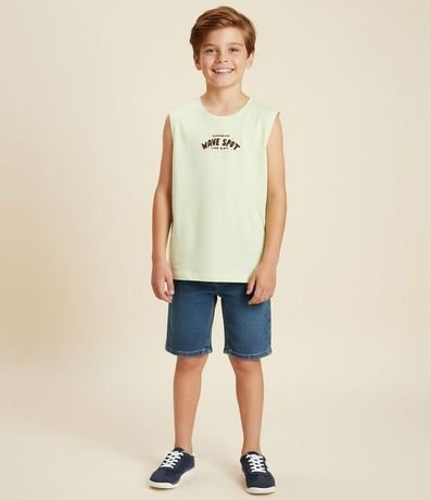 Musculosa Infantil con Estampa Frente y Espalda Capivara - Talle 5 a 14 años