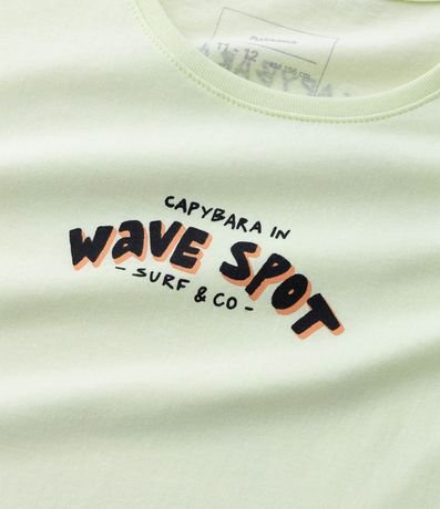 Musculosa Infantil con Estampa Frente y Espalda Capivara - Talle 5 a 14 años 4