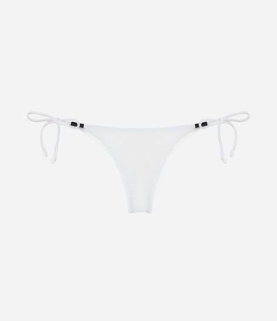 Bikini Bombacha Lazo en Microfibra Acanalada con Adornos Laterales 5