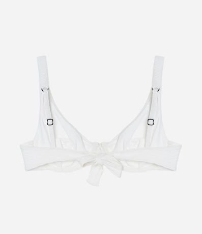 Bikini Top Media Taza Alargado en Microfibra Acanalada 6