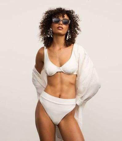 Bikini Bombacha Hot Pants en Microfibra Acanalada