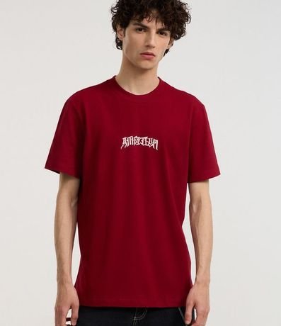 Remera Comfort en Algodón con Estampa Lettering Ambicion 1