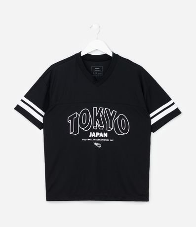Remera Deportiva con Lettering Tokyo -  Talle 5 a 14 años 2