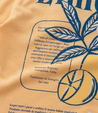 Remera Infantil con Estampa Frente y Espalda Limonada - Talle 5 a 14 años 5