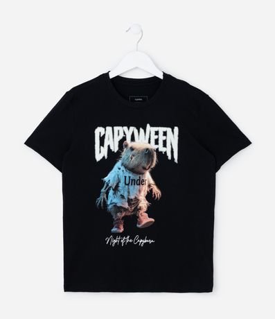 Remera Infantil con Estampa Carpincho de Halloween - Talle 5 a 14 años 2