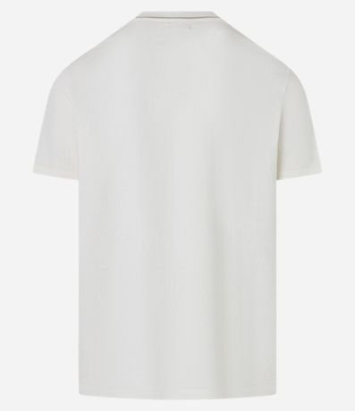 Remera en Algodón con Estampa Náutico en Bolsillo y Lettering M.R.F 9