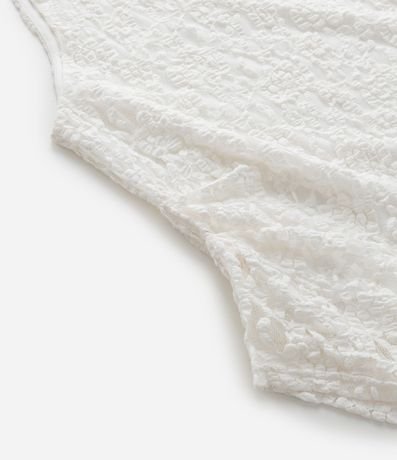 Blusa Sin Manga en Encaje con Bajo Asimétrico Curve & Plus Size 9