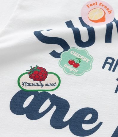 Remera Boxy Infantil con Estampa Frente y Espalda Sunshine - Talle 5 a 14 años 5