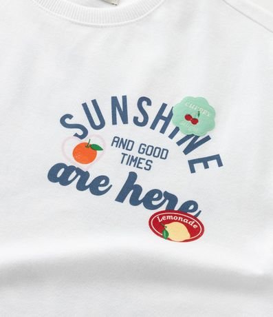 Remera Boxy Infantil con Estampa Frente y Espalda Sunshine - Talle 5 a 14 años 6