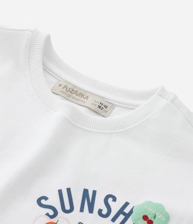 Remera Boxy Infantil con Estampa Frente y Espalda Sunshine - Talle 5 a 14 años 7