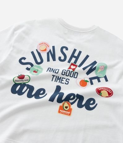 Remera Boxy Infantil con Estampa Frente y Espalda Sunshine - Talle 5 a 14 años 8