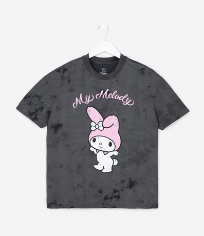 Remera Oversized Infantil Marmorizada My Melody - Talle 5 a 14 años